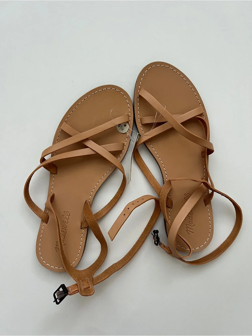 Madewell Boardwalk Skinny-Strap Sandal in Ashen Sand